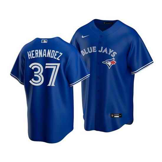 Men Toronto Blue Jays #37 Teoscar Hernandez Royal Cool Base Stitched Jerse